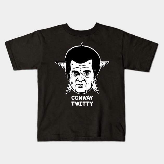 Conway Twitty Superstar Kids T-Shirt by lancegoiter